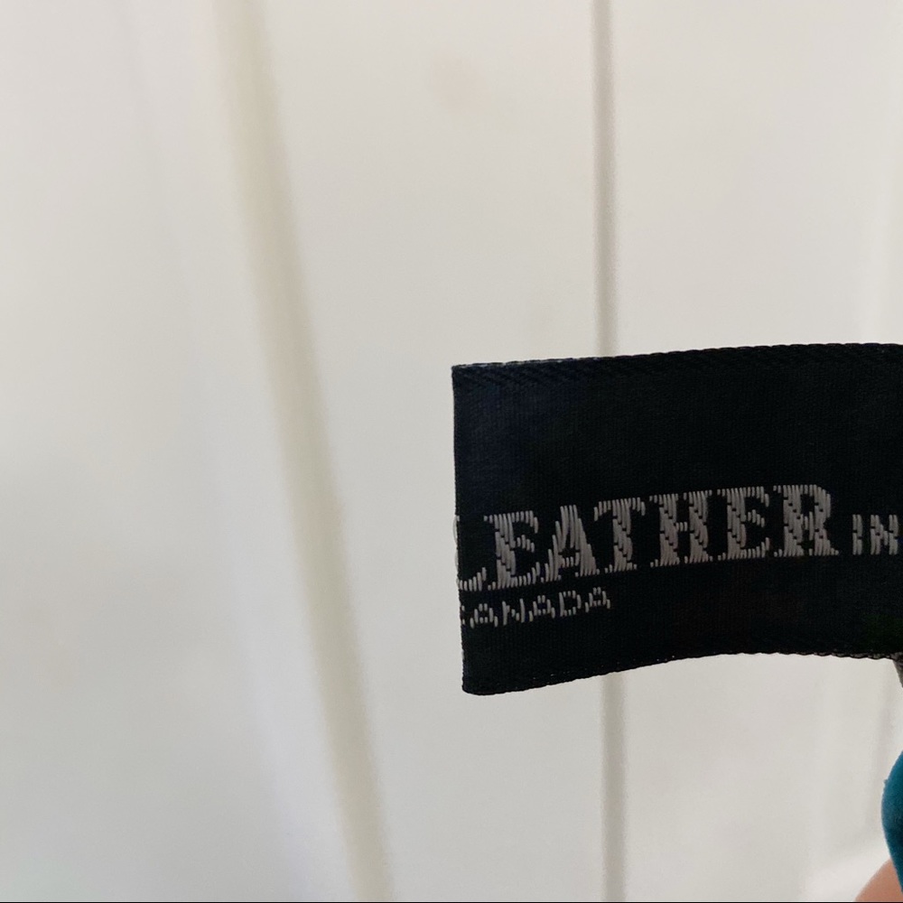 House of Leather Vintage Turquoise Midi Skirt - Picture 4 of 10